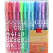 Dong-A My Color 2 Duo 12'li Çift Renk Keçe Kalem