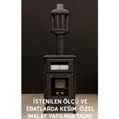 Dorello 50x29 cm Bal Rengi Yüksek Isıya Dayanıklı Şömine Kuzine Soba Camı