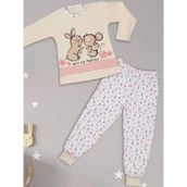 Doremi Bej Kız Çocuk Pijama Takımı
