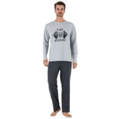 DoReMi Erkek Pijama Takımı (GRİ MELANJ / M)