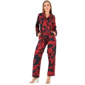 DoReMi Red Flowers Uzun Kollu Kadın Pijama Takım