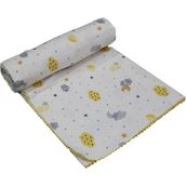 Dp Home Flanel Bulutlu Sarı Bebek Battaniyesi