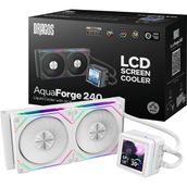 Dragos Aquaforge V2 240Mm Beyaz Argb Lcd Ekranlı İşlemci Sıvı Soğutucu