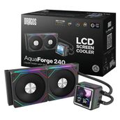Dragos Aquaforge V2 240Mm Siyah Argb Lcd Ekranlı İşlemci Sıvı Soğutucu