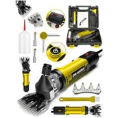 Dragro Alman 4200 W Devir Ayarli Bakir Sargili Çelik Şanzuman Koyun Keçi Kirkma Makinesi + 1 Üst Bıçak-sarı