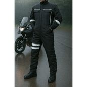 DRC Outdoor Kışlık Su ve Rüzgar Geçirmez Ekstra Elyaf Takviyeli Reflektörlü Motorcu Tulumu