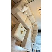 Dream Garden Angelo Sırt Minderli 4 Modül + 2 Puf Köşe Koltuk Takımı Bayb Face Kadife