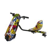 Drift Car Elektrikli Kaykay Drift Scooter Bluetooth Grafity Desenli Kasa D10 cok-renkli