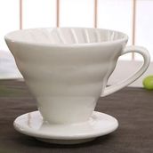 Dripper V60 02 Hardal Sarı Seramik Kahve Demleme Ekipmanı