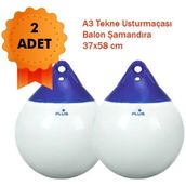 Drt A3 Tekne Usturmaçası Balon Şamandıra 37X58 cm (2'li Set) - Beyaz - Mavi
