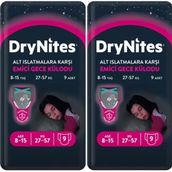 Drynites 8-13 Yaş 30-48 kg Large 18 Adet Kız Alt Islatmalara Karşı Emici Gece Külot Bez