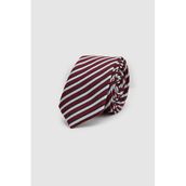 Ds Damat Bordo Desenli 5,5 Cm Kravat, Bordo