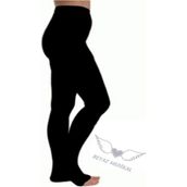 Dukavas Orta Basınçlı (23 - 32 Mmhg) Külotlu Varis Çorabı Siyah (Burnu Açık)