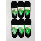 Dündar 5541 Erkek Bambu Babet Dikişsiz Çorap Siyah Renkli 6'lı Paket - 41 - 45