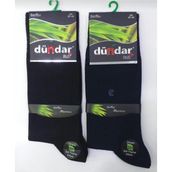 Dündar Plus 5602 Erkek Bambu Likralı Çorap ( 3 Siyah 3 Lacivert ) 6 Adet - 41 - 45 - Çok Renkli
