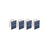 Dünya Magnet 4 Adet Güneş Paneli Solar Panel 3,5V 1W 200 Mah Arduino Güneş Enerjisi Batarya Güneş Pili