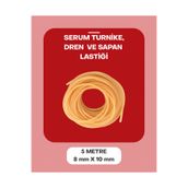 Dünya Magnet 5 Metre 8-10 mm Serum Lastiği Turnike Dren Sapan Lastiği