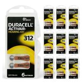 Duracell 312 6'lı 10 Paket İşitme Cihazı Pili
