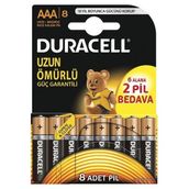 Duracell 8'li Kalem İnce Pil