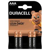 Duracell Alkaline AAA 1.5 Volt 4 Adet İnce Kalem Pil