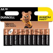 Duracell Basic AAA 10'lu İnce Kalem Pil