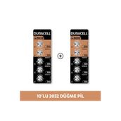Duracell CR2032 3V 10'lu Lityum Düğme Pil