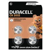Duracell CR2032 4'lü 3 V Paket Lityum Düğme Pil