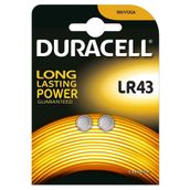 Duracell LR43 1.5V 2'li Alkalin Düğme Pil
