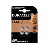 Duracell LR44 1.5 Volt 4'lü Düğme Saat Pili