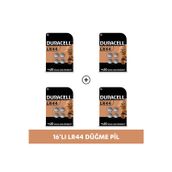 Duracell LR44 A76 1.5V 16'lı Alkalin Düğme Pil