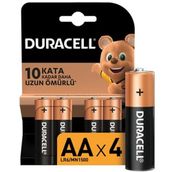 Duracell MN1500 AA 4'lü Alkalin Kalem Pil
