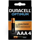 Duracell Optimum İnce Kalem 4'lü Aaa Alkalin Pil