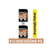 Duracell Özel 2032 Lityum Düğme Pil 3V (Cr2032) 8’Li Paket