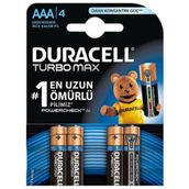 Duracell Turbomax AAA 4'lü İnce Kalem Pil