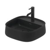Duravit Banklı Antrasit Mat Zencha Çanak Lavabo 42 cm Batarya