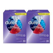 Durex Chill Karma Standart Fit Prezervatif 30 Lu x 2 Adet - Şeffaf