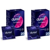Durex Extreme Geciktiricili ve Tırtıklı 20'li Prezervatif (2 paketi)