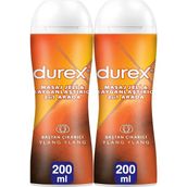 Durex Hassas ve Masaj Jeli 200 ml x 2 – Aromasız, Cilt Dostu, Uzun Etkili Kayganlaştırıcı Jel (2'li Paket)