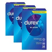 Durex Klasik 16 Prezervatif (3 paketi)
