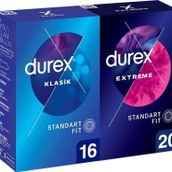 Durex Klasik 16'lı Kondom ve Extreme 20'li Prezervatif