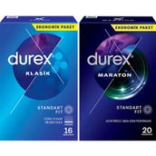 Durex Klasik 16'lı Kondom ve Maraton 20'li Prezervatif