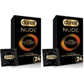 Durex Nude Vücut Isısını İleten Ultra İnce Prezervatif 24'lü (2 paketi)
