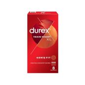 Durex Yakın Hisset 8 XL Prezervatif, Düz, Kokusuz, Lateks