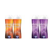 Durex Ylang Ylang 2'si 1 Arada Kayganlaştırıcı & Masaj Jeli 2 x 200 ml ve Durex Aloe Vera 2'si 1 Arada