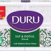 Duru Saf ve Doğal Klasik 4x150 gr Çoklu Paket Beyaz Sabun