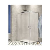 Durul Dikdörtgen Çizgili Duş Teknesiz 120 cm 80x120 cm Duşakabin
