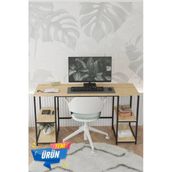 Durusilya Mobilya 140X50 Cm Metal Çalışma Bilgisayar Ofis Masası Kitaplıklı