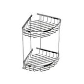 Duxxa A.502 19x19 cm Deppot Oval İkili Köşe Şampuanlık