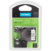 Dymo 19x5.5 m Permanent Poly Siyah Beyaz Yüksek Performans Stickt