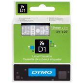 Dymo 45810 Şeffaf Beyaz 19 mm x 7 m D1 Yedek Şerit